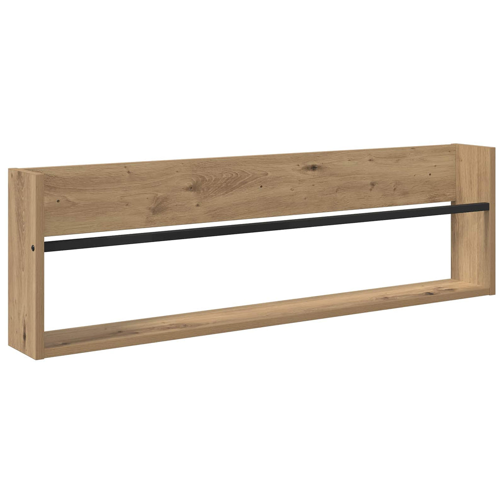 vidaXL Regał na gazety 2 pcs Dąb rzemieślniczy 100 x 12 x 30 cm