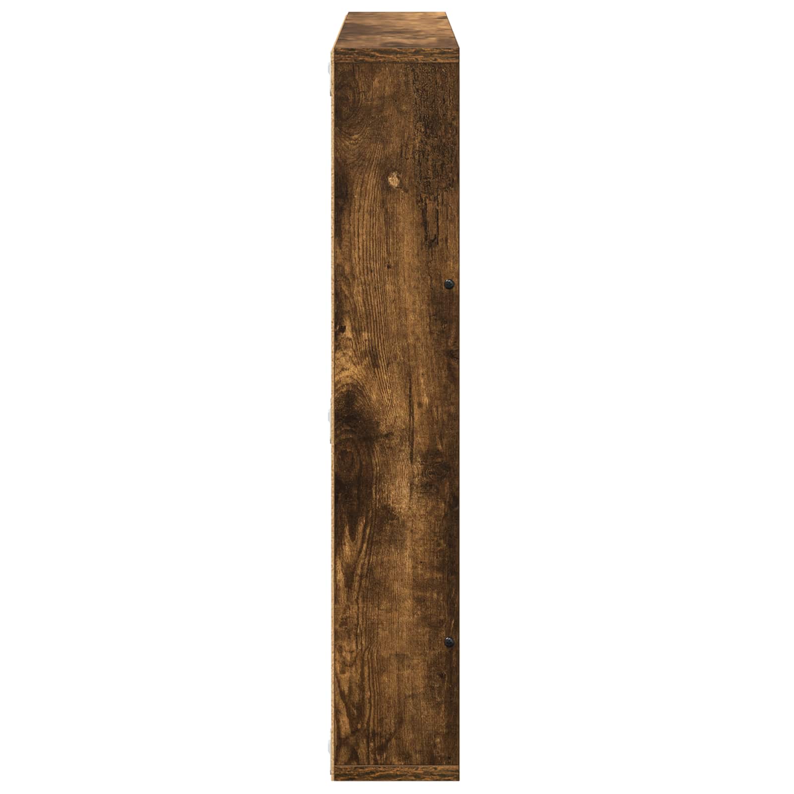 vidaXL Regał na gazety z półką 2 pcs Dąb wędzony 60 x 12 x 70 cm