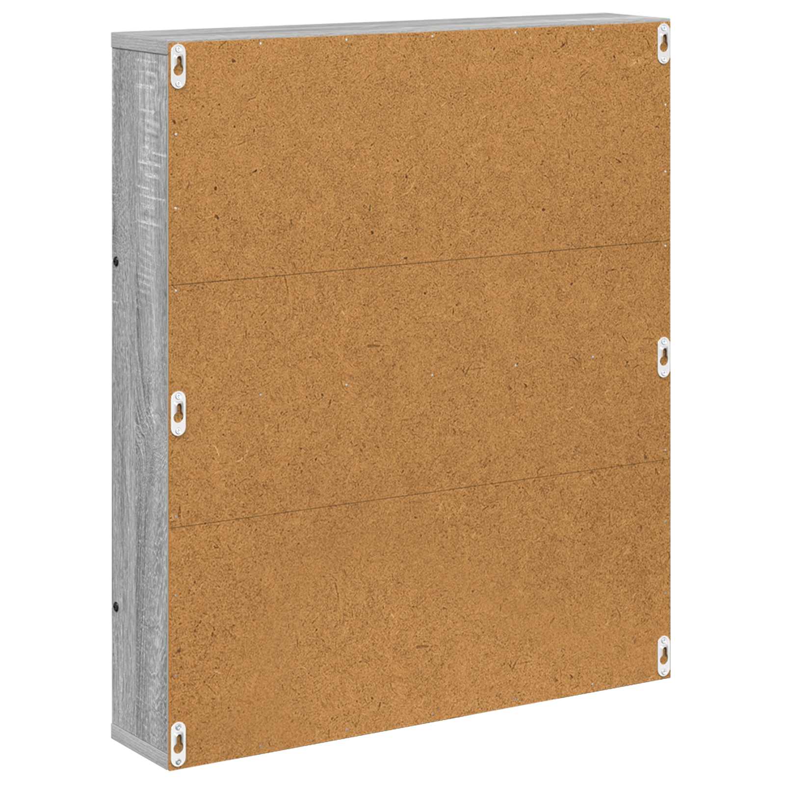 vidaXL Regał na gazety z półką 2 pcs Szary Sonoma 60 x 12 x 70 cm