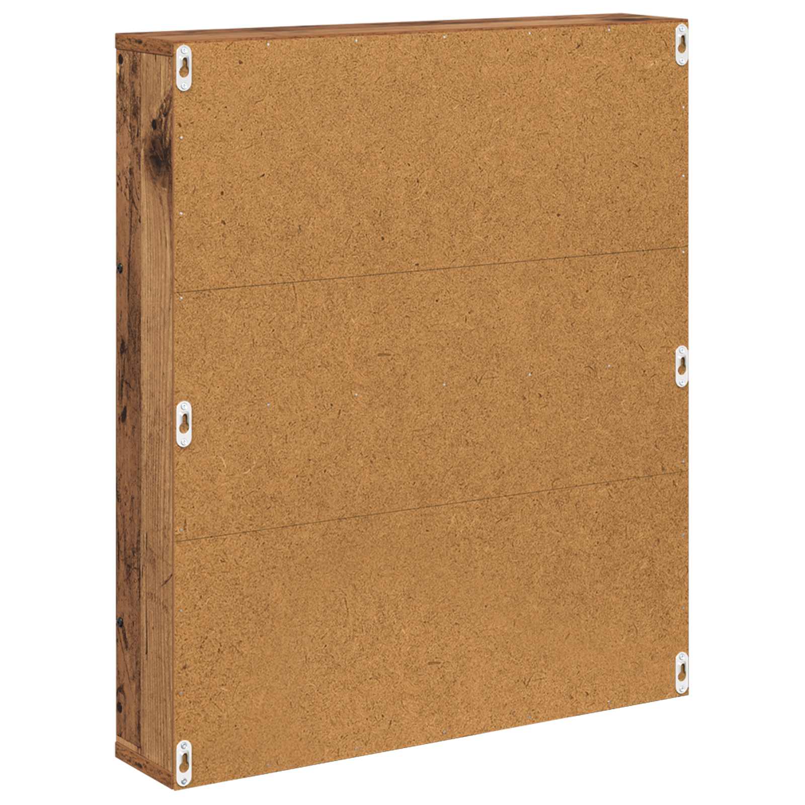 vidaXL Regał na gazety z półką 2 pcs Stare drewno 60 x 12 x 70 cm