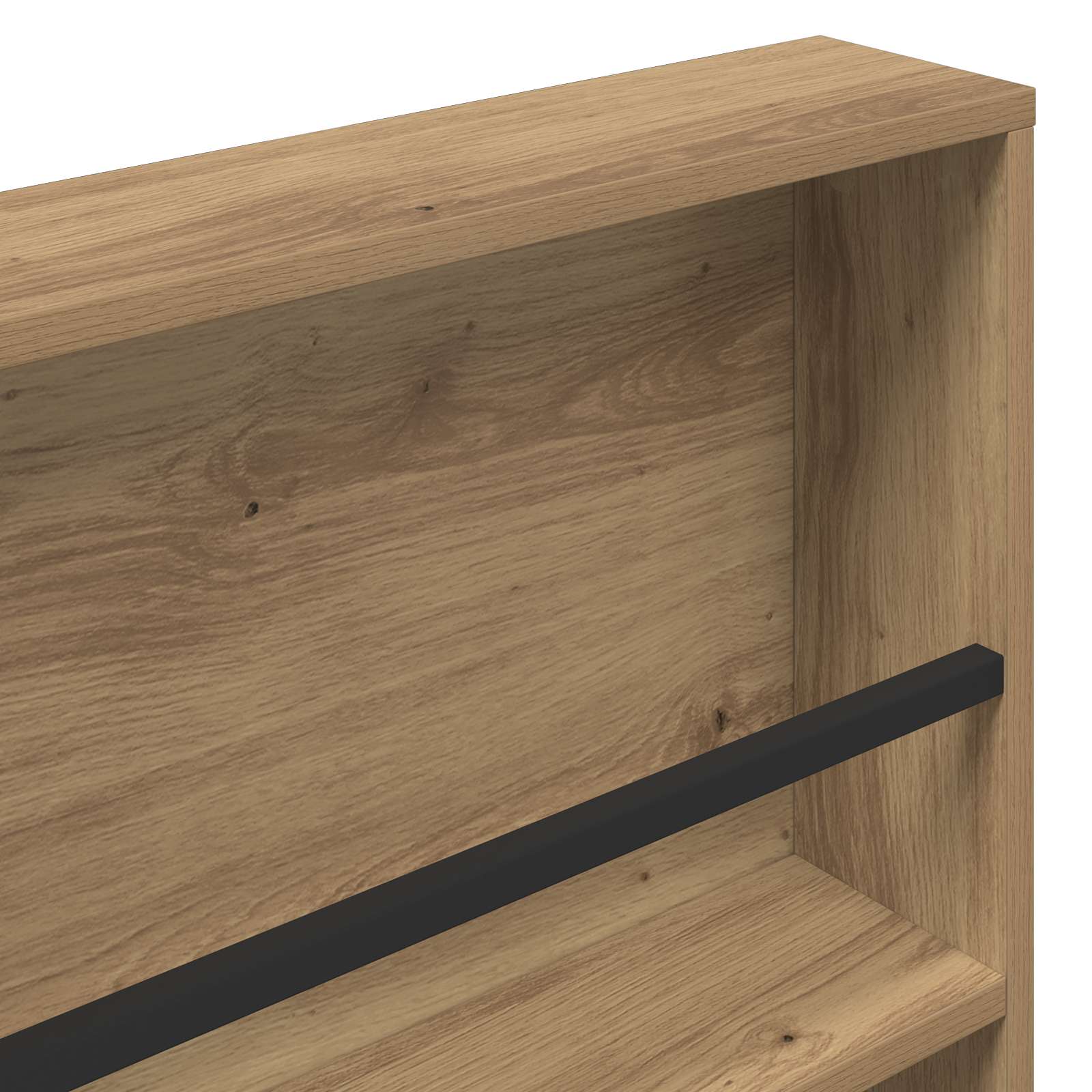 vidaXL Regał na gazety z półką 2 pcs Dąb rzemieślniczy 60 x 12 x 70 cm