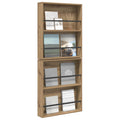 vidaXL Regał na gazety z półką 2 pcs Dąb rzemieślniczy 60 x 12 x 70 cm