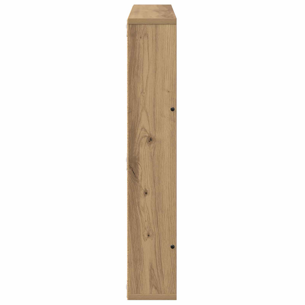 vidaXL Regał na gazety z półką 2 pcs Dąb rzemieślniczy 60 x 12 x 70 cm