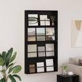vidaXL Regał na gazety z półką 2 pcs Czarny Dąb 80 x 12 x 70 cm