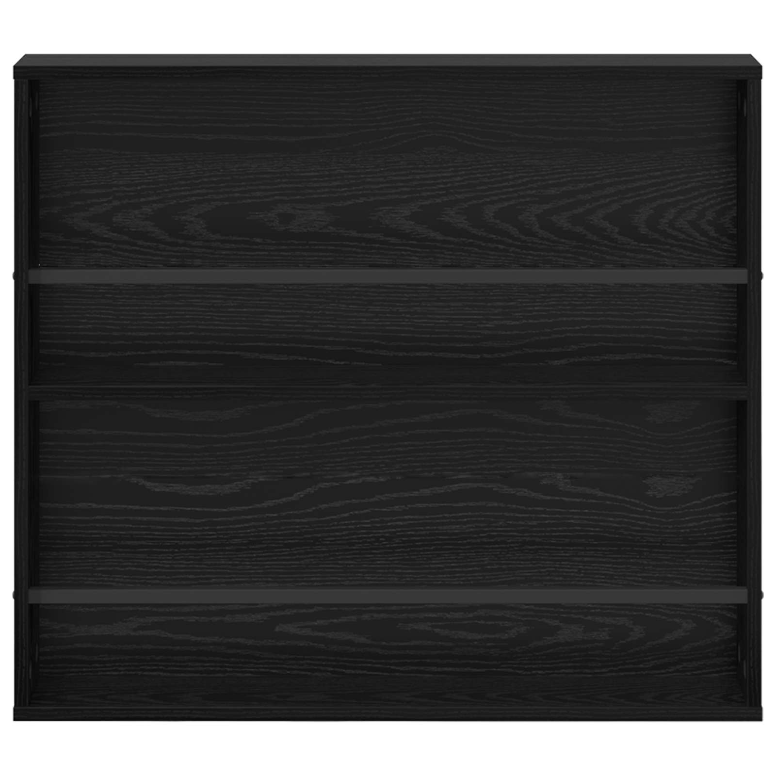 vidaXL Regał na gazety z półką 2 pcs Czarny Dąb 80 x 12 x 70 cm