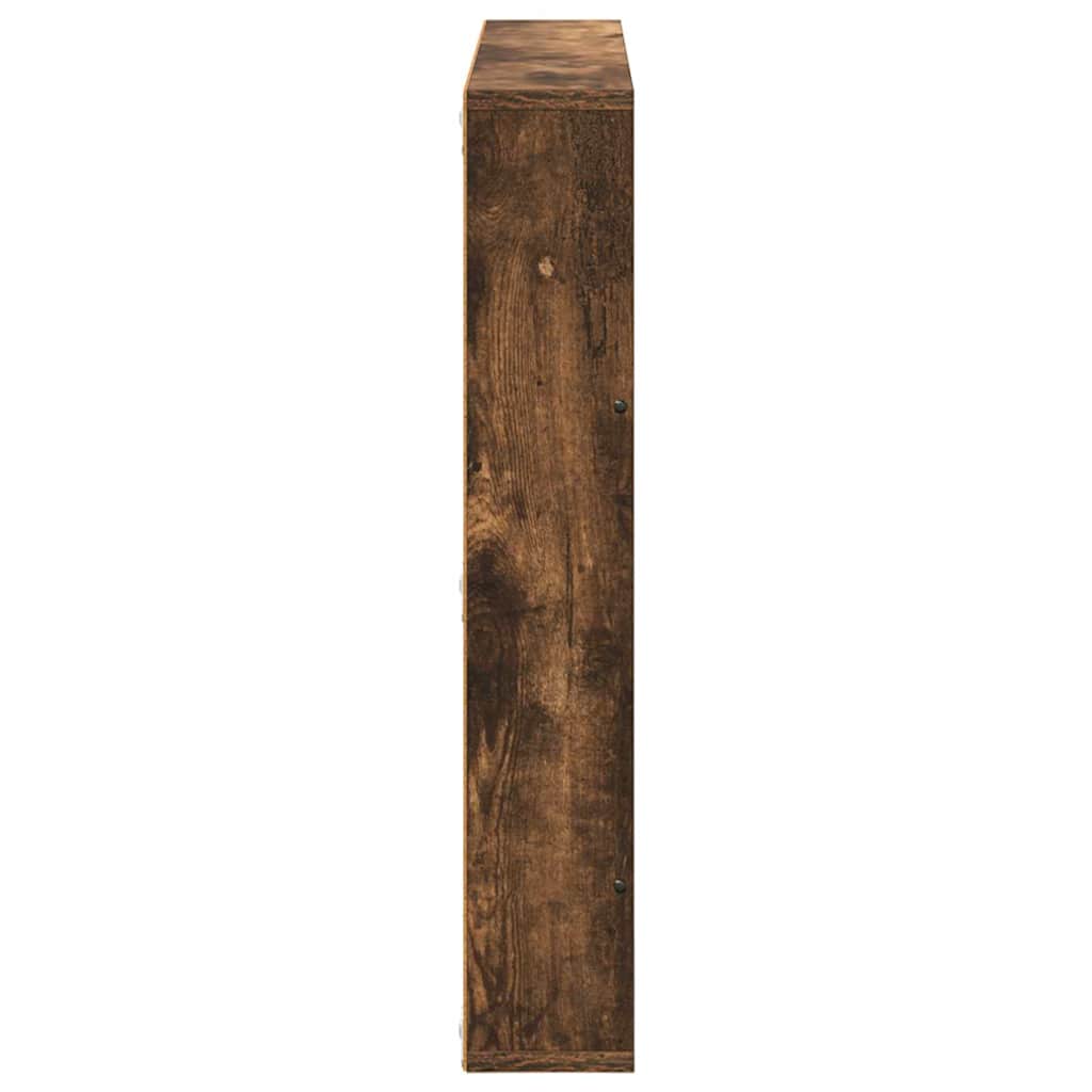 vidaXL Regał na gazety z półką 2 pcs Dąb wędzony 80 x 12 x 70 cm