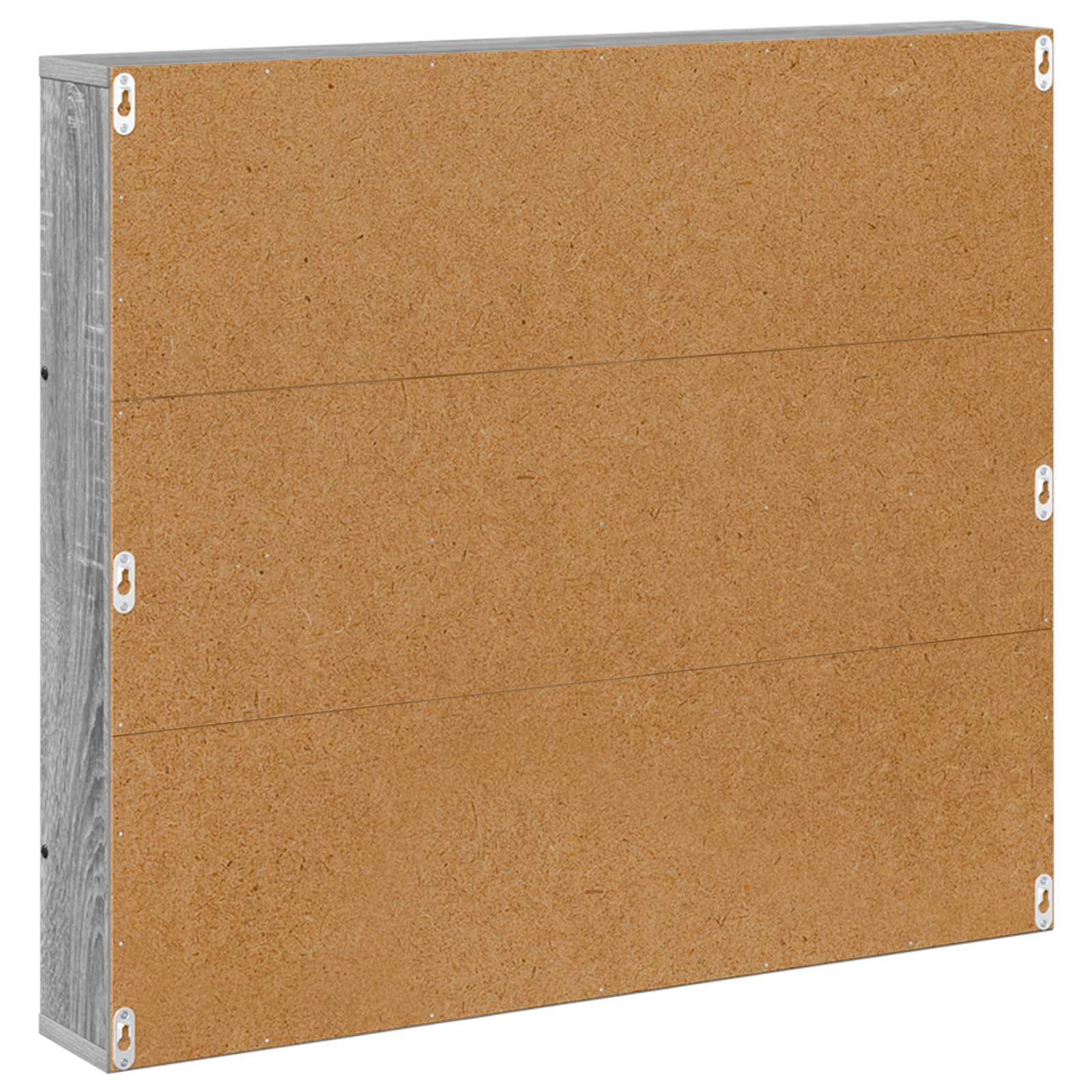 vidaXL Regał na gazety z półką 2 pcs Szary Sonoma 80 x 12 x 70 cm