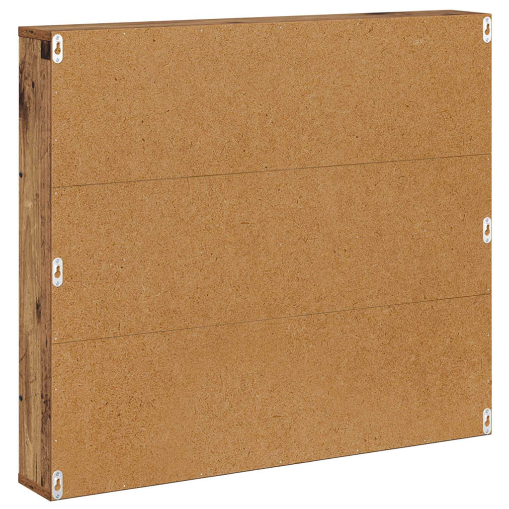 vidaXL Regał na gazety z półką 2 pcs Stare drewno 80 x 12 x 70 cm