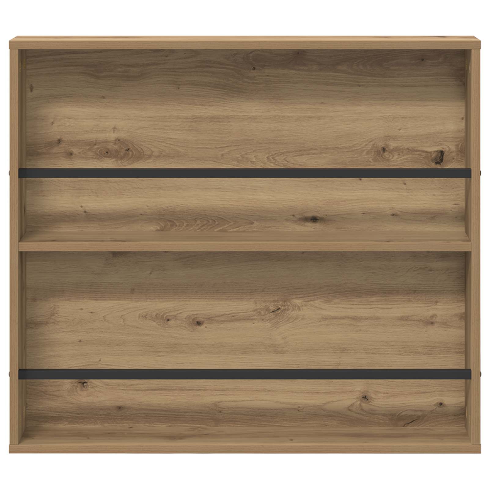 vidaXL Regał na gazety z półką Dąb rzemieślniczy 80 x 12 x 70 cm