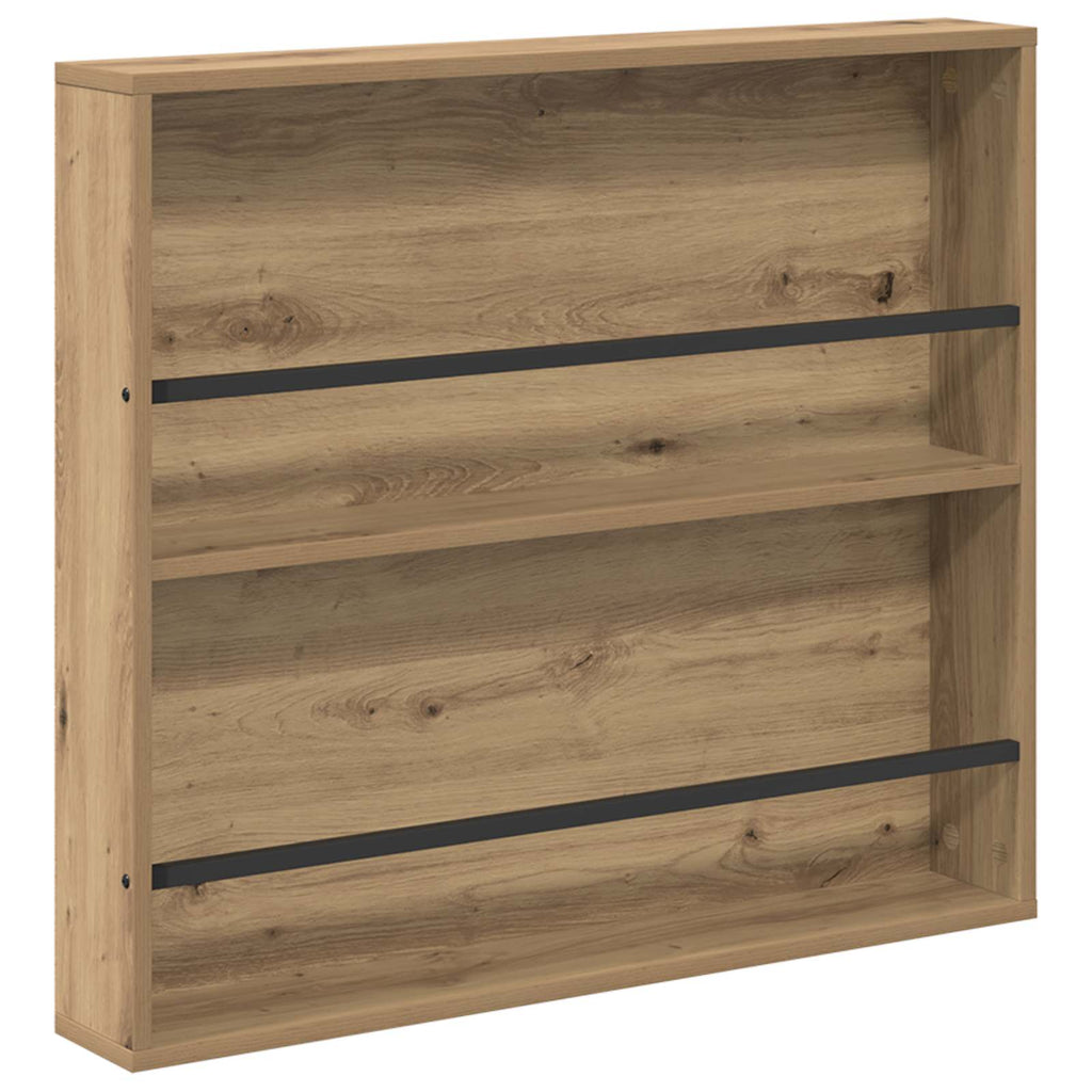 vidaXL Regał na gazety z półką 2 pcs Dąb rzemieślniczy 80 x 12 x 70 cm