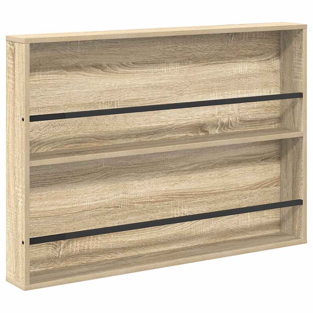 vidaXL Regał na gazety z półką 2 pcs Dąb Sonoma 100 x 12 x 70 cm