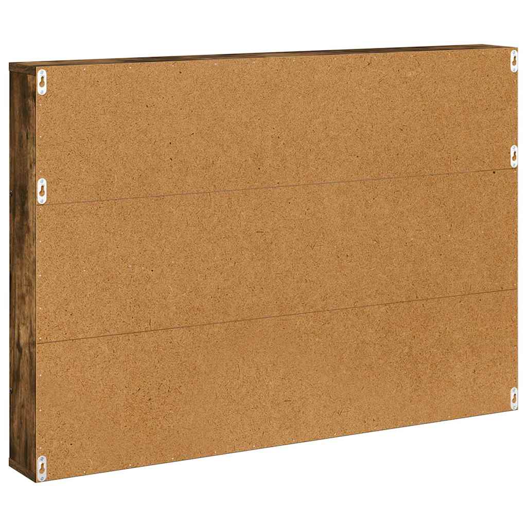 vidaXL Regał na gazety z półką 2 pcs Dąb wędzony 100 x 12 x 70 cm