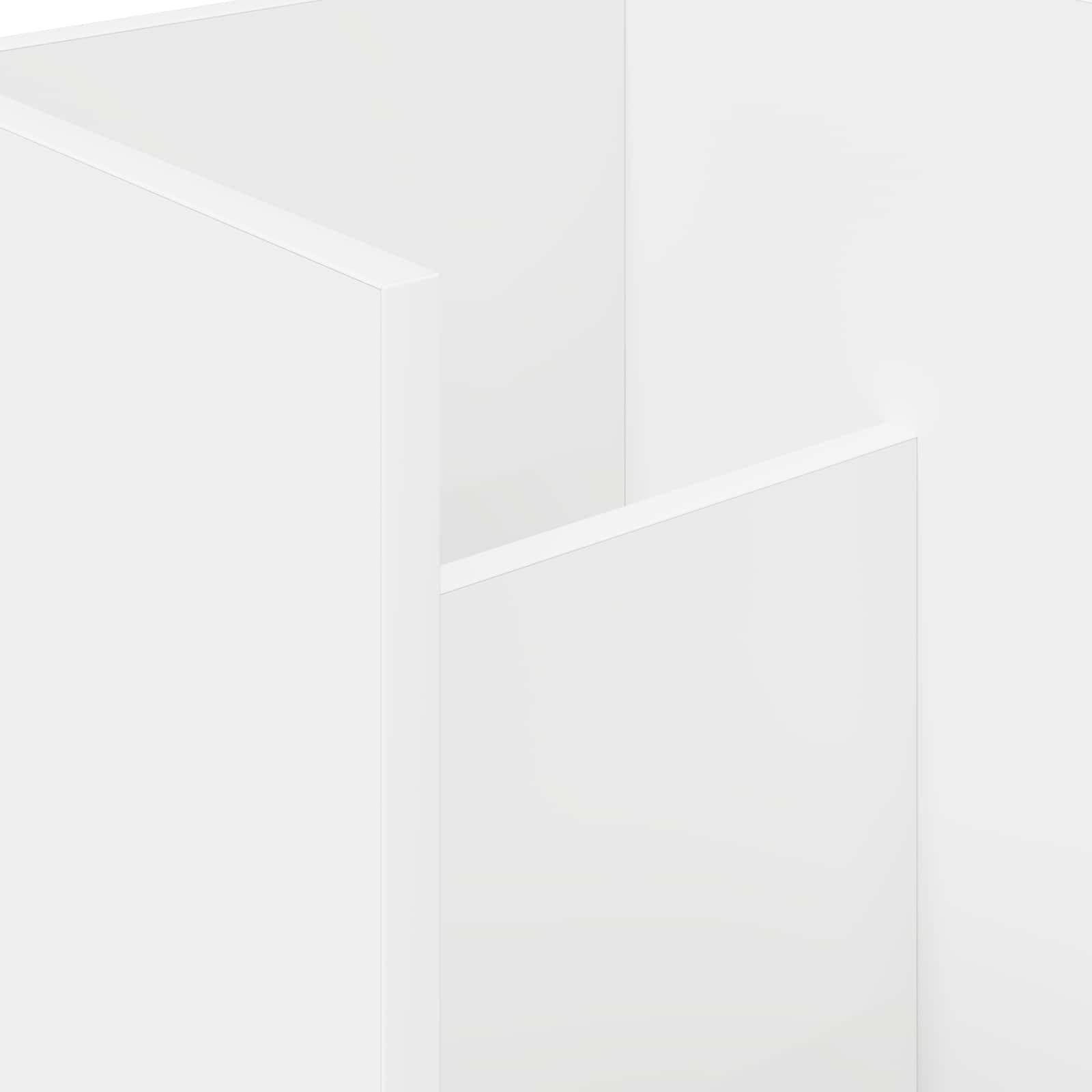 vidaXL Regał na gazety Biały 35 x 35 x 45 cm Materiał drewnopochodny