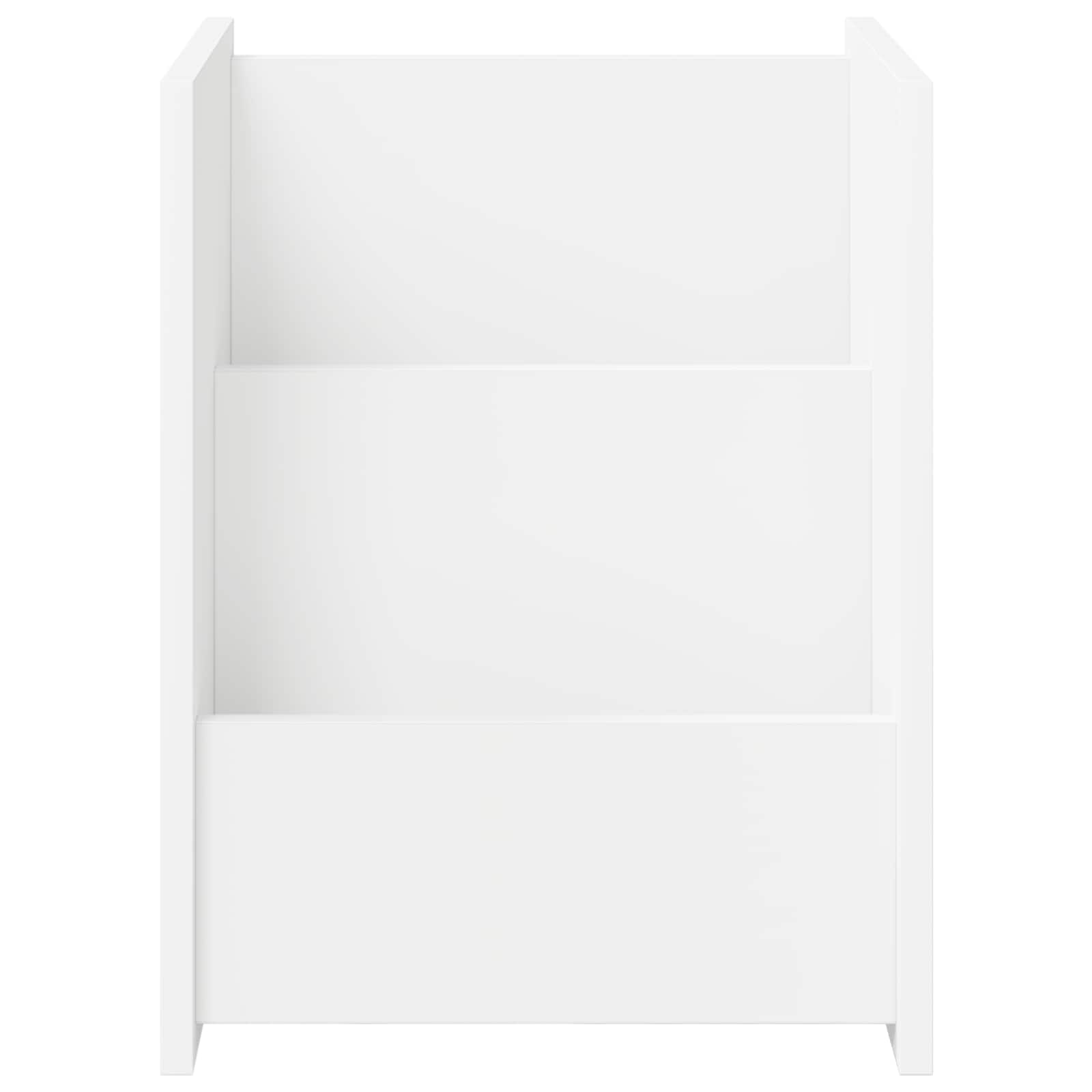 vidaXL Regał na gazety Biały 35 x 35 x 45 cm Materiał drewnopochodny