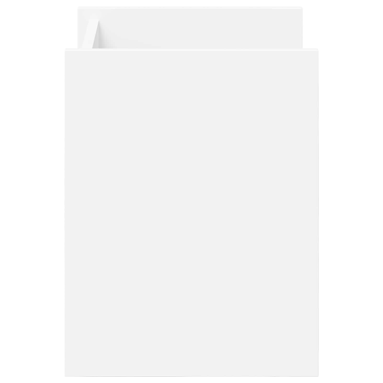 vidaXL Regał na gazety Biały 35 x 35 x 45 cm Materiał drewnopochodny