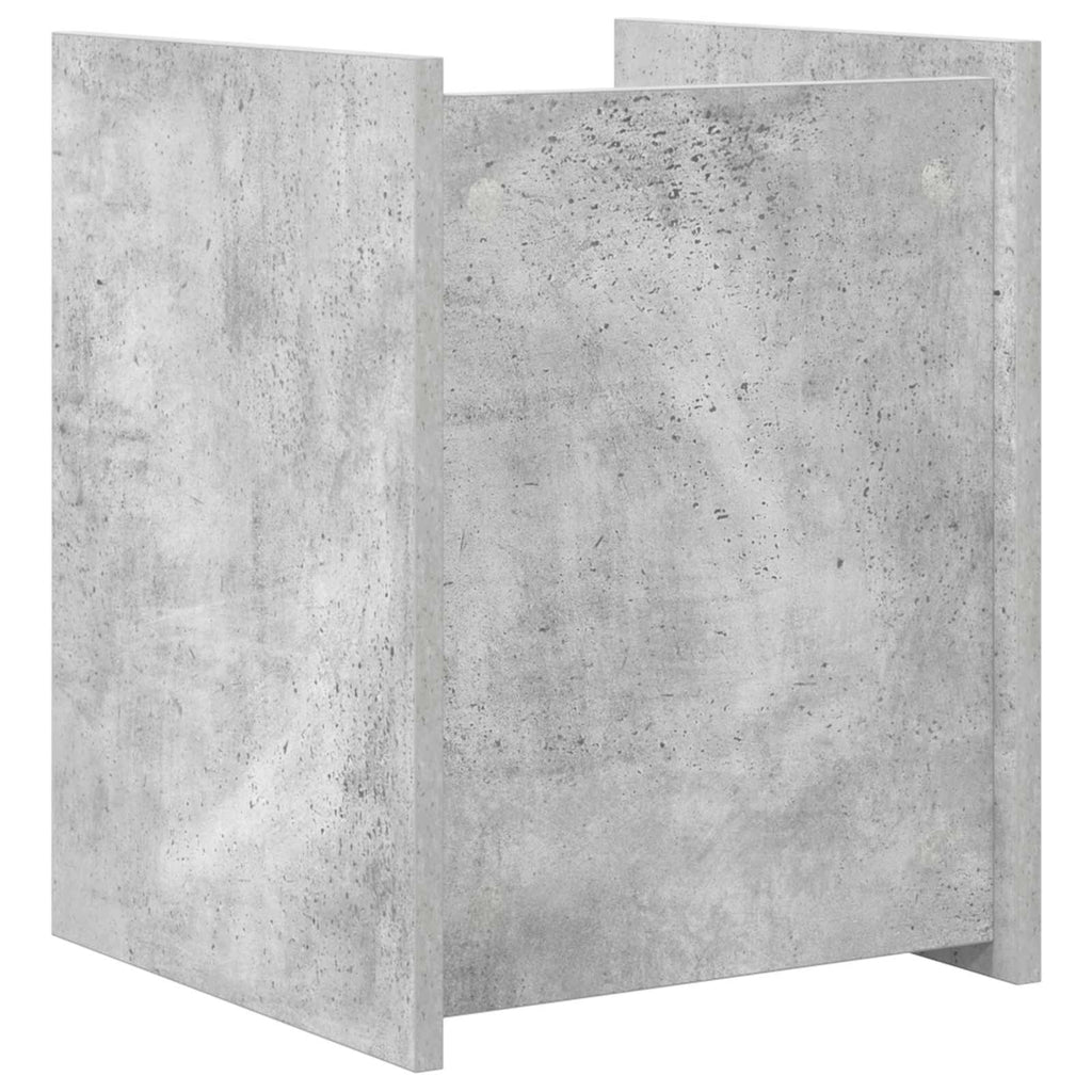 vidaXL Regał na gazety z półką Szary beton 35 x 35 x 45 cm