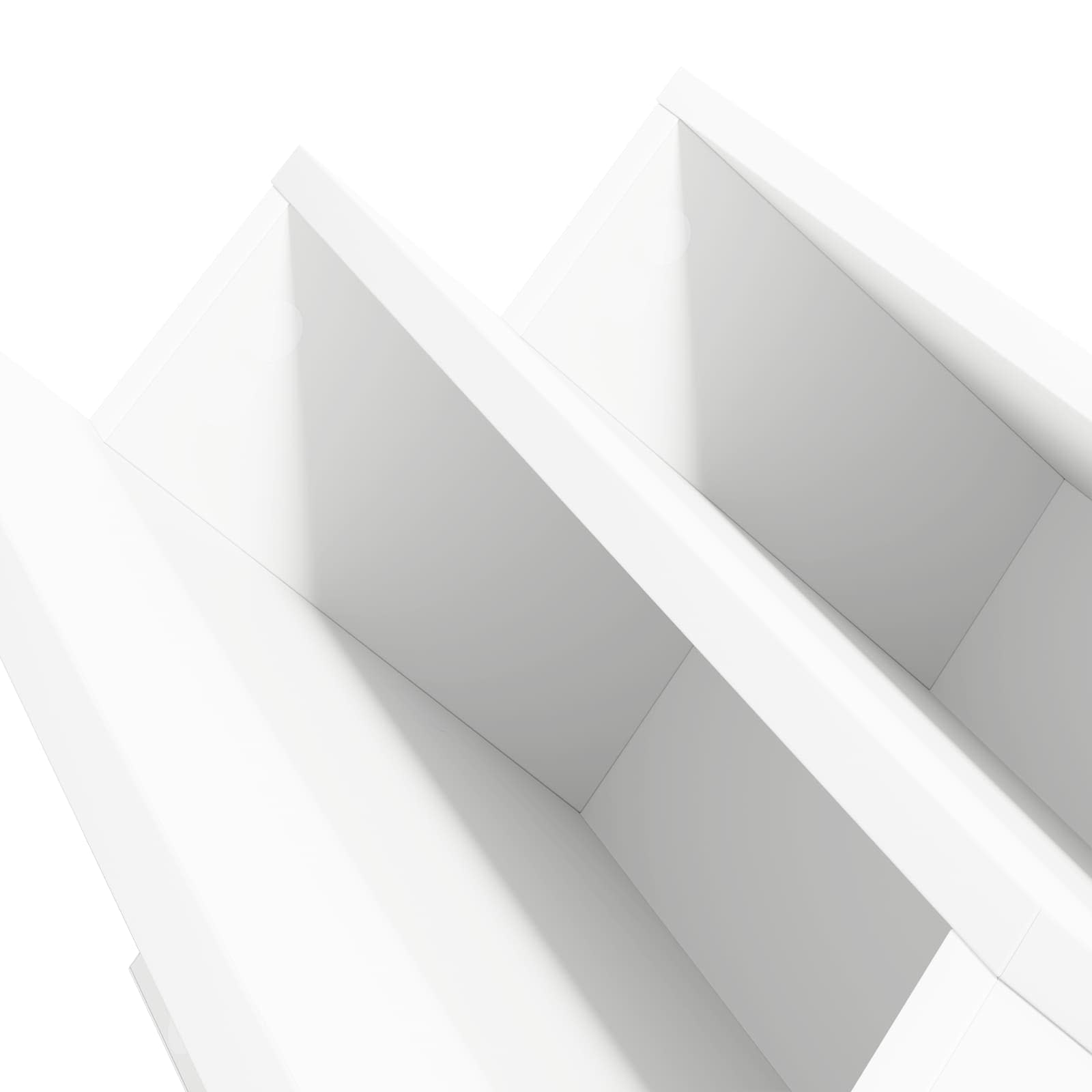 vidaXL Regał na gazety Biały 53 x 40 x 28,5 cm Materiał drewnopochodny