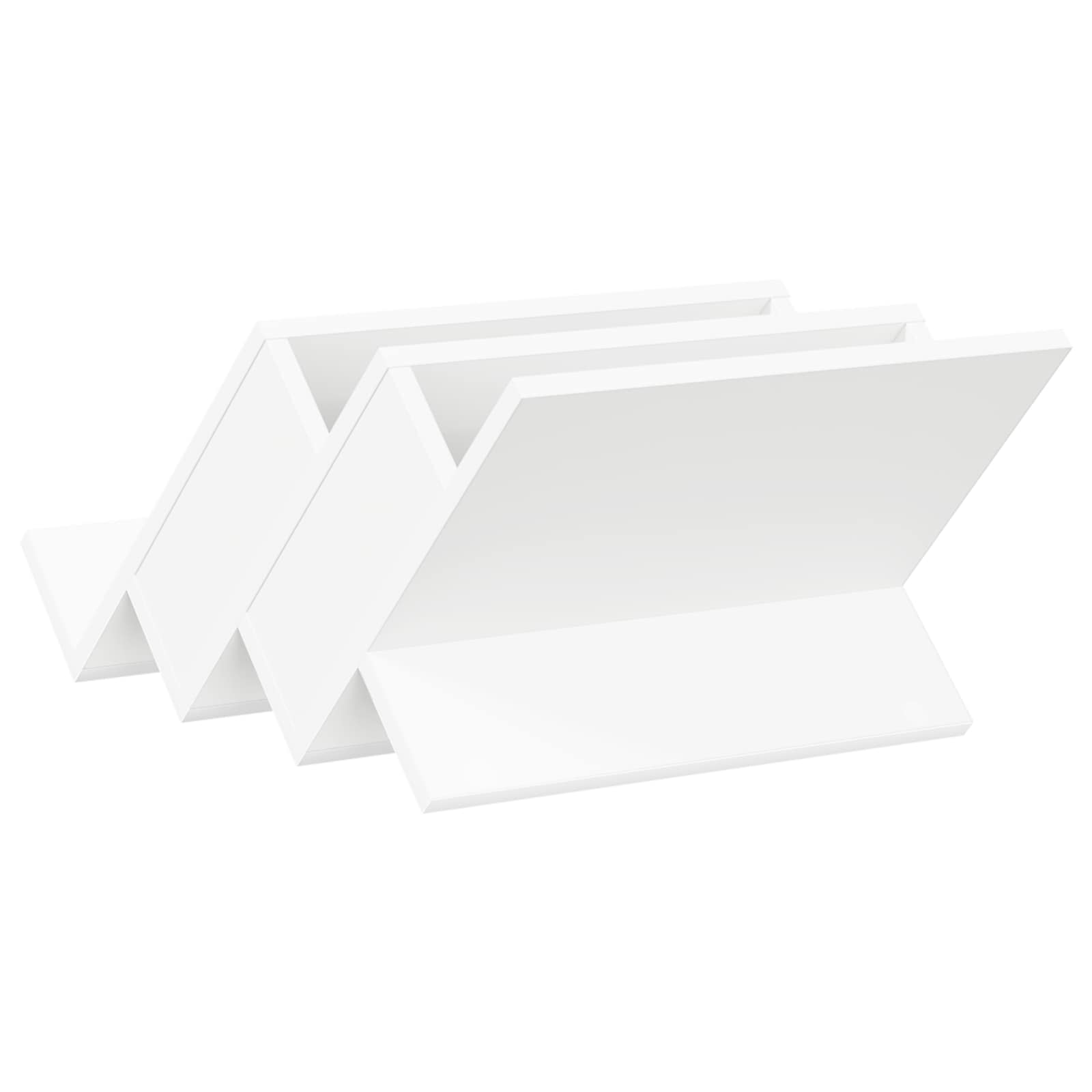 vidaXL Regał na gazety Biały 53 x 40 x 28,5 cm Materiał drewnopochodny