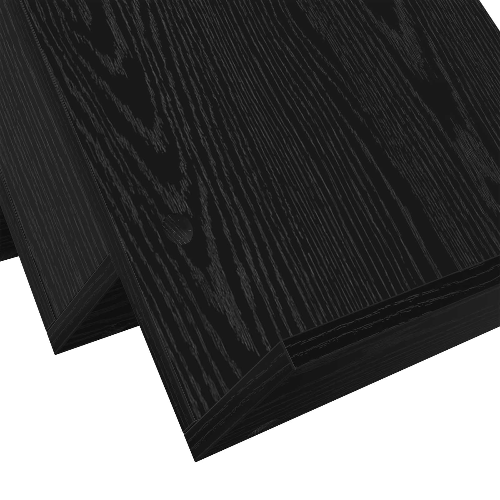 vidaXL Regał na gazety z półką Czarny Dąb 53 x 40 x 28,5 cm
