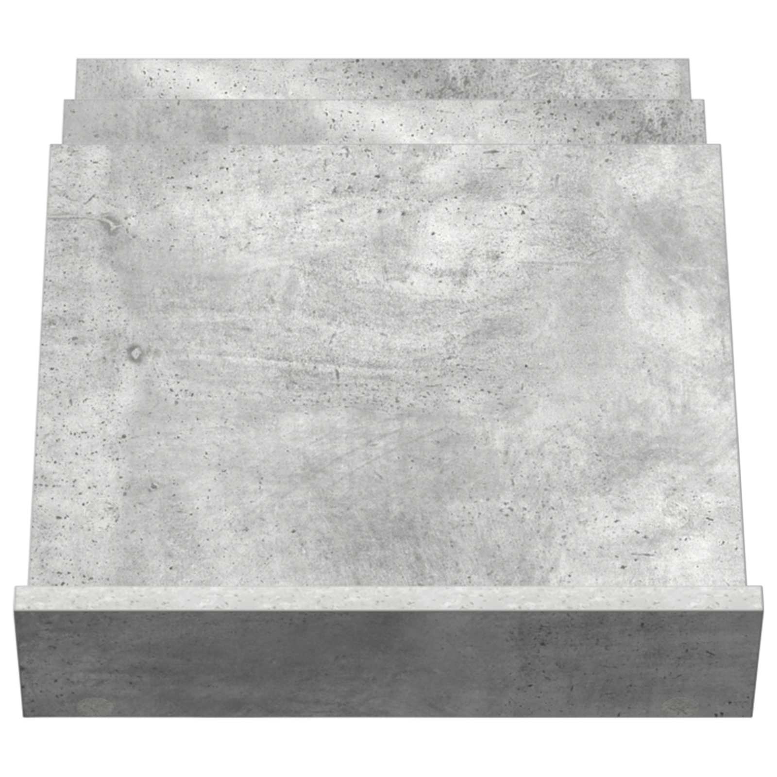 vidaXL Regał na gazety z półką Szary beton 53 x 40 x 28,5 cm