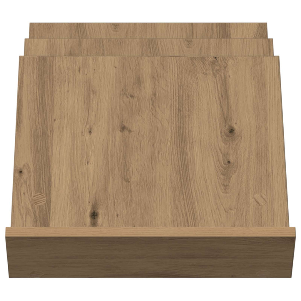 vidaXL Regał na gazety z półką Dąb rzemieślniczy 53 x 40 x 28,5 cm