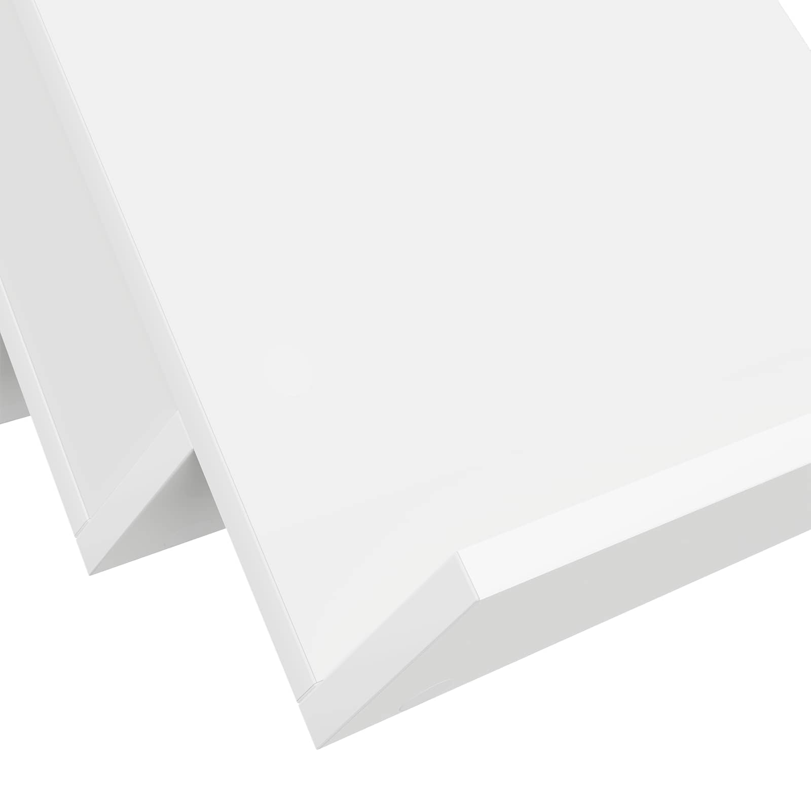 vidaXL Regał na gazety Biały 65 x 53 x 28,5 cm Materiał drewnopochodny