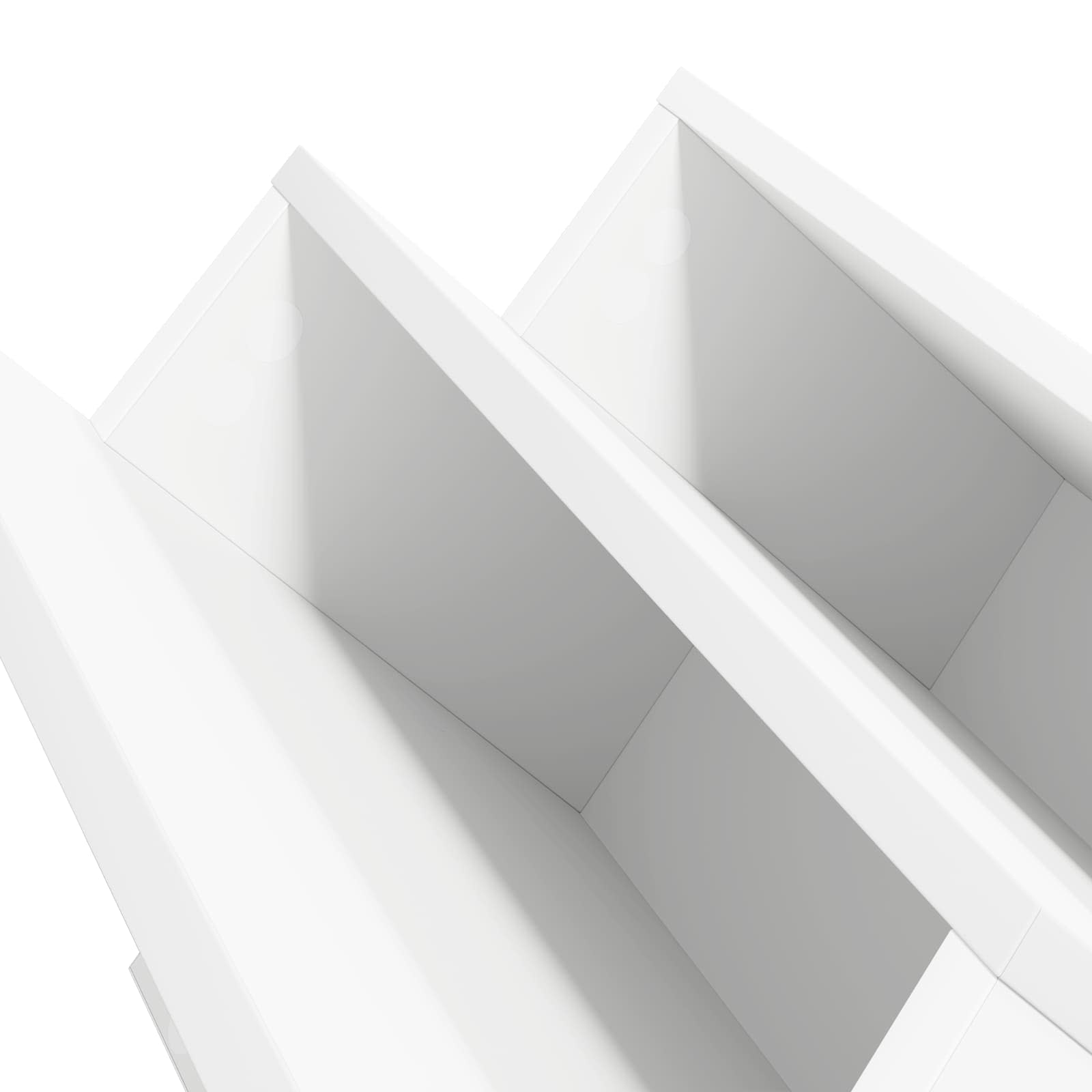 vidaXL Regał na gazety Biały 65 x 53 x 28,5 cm Materiał drewnopochodny