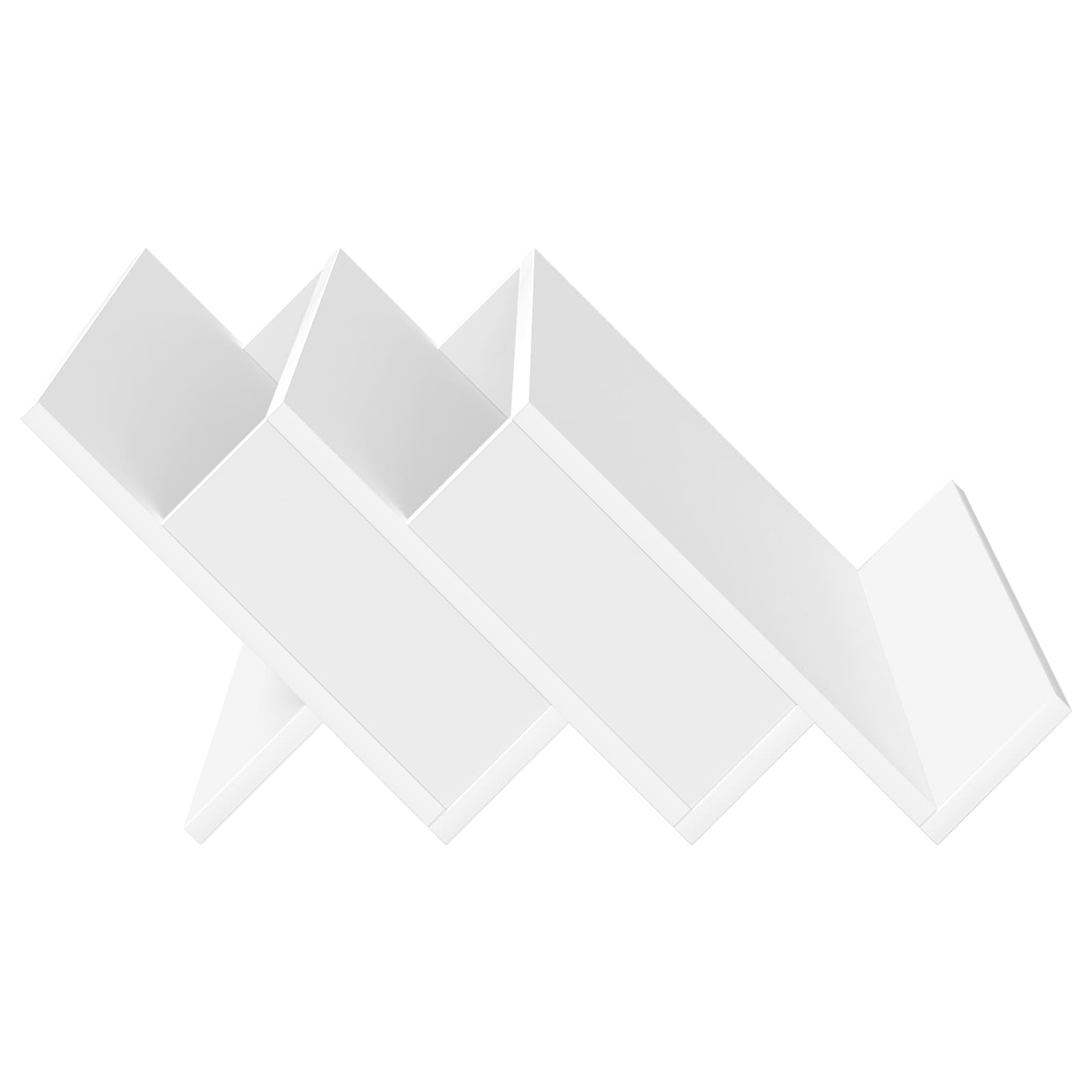 vidaXL Regał na gazety Biały 65 x 53 x 28,5 cm Materiał drewnopochodny