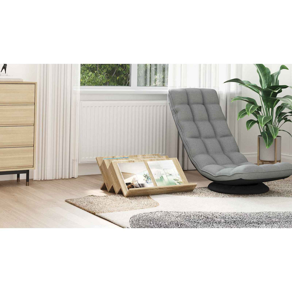 vidaXL Regał na gazety z półką Dąb Sonoma 65 x 53 x 28,5 cm
