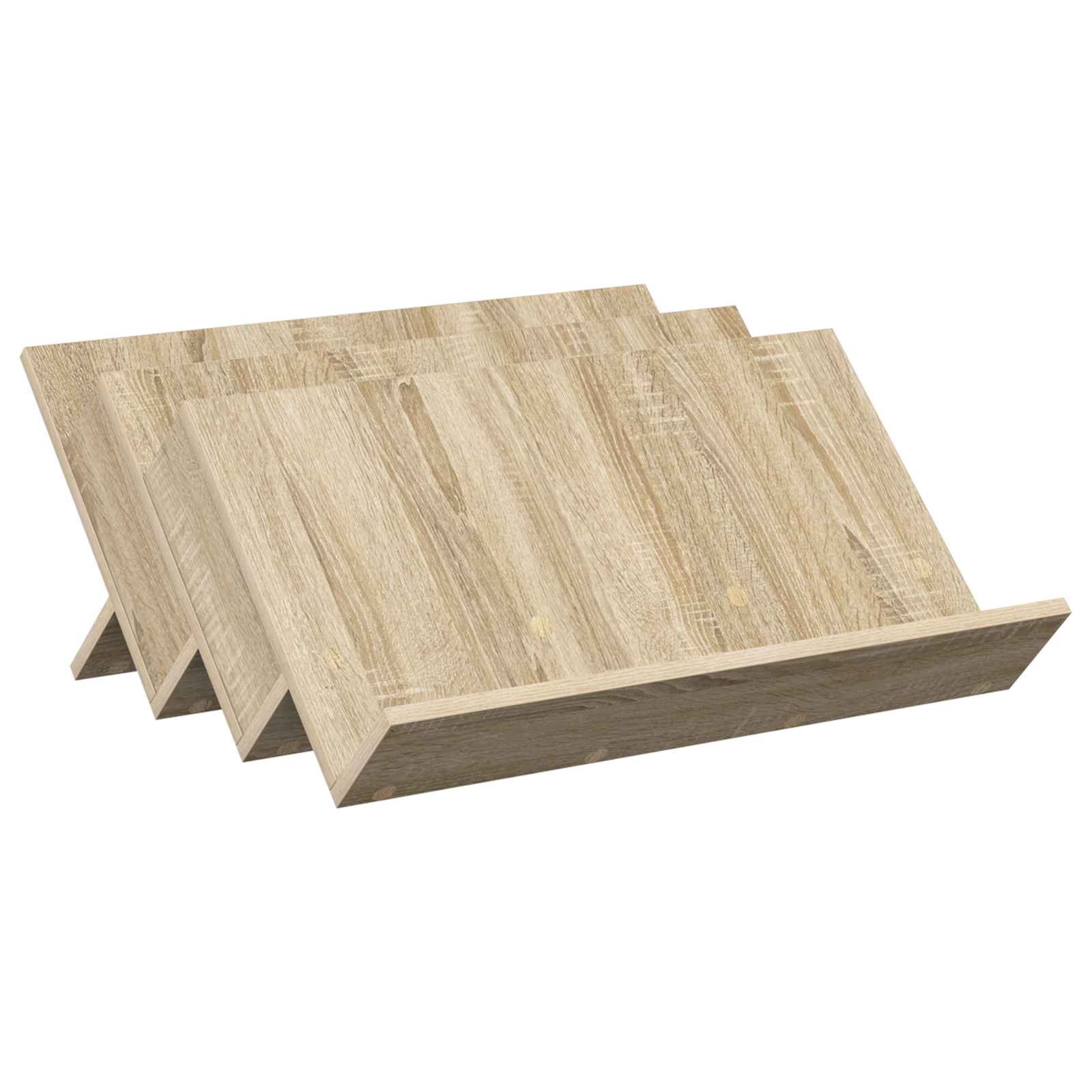 vidaXL Regał na gazety z półką Dąb Sonoma 65 x 53 x 28,5 cm
