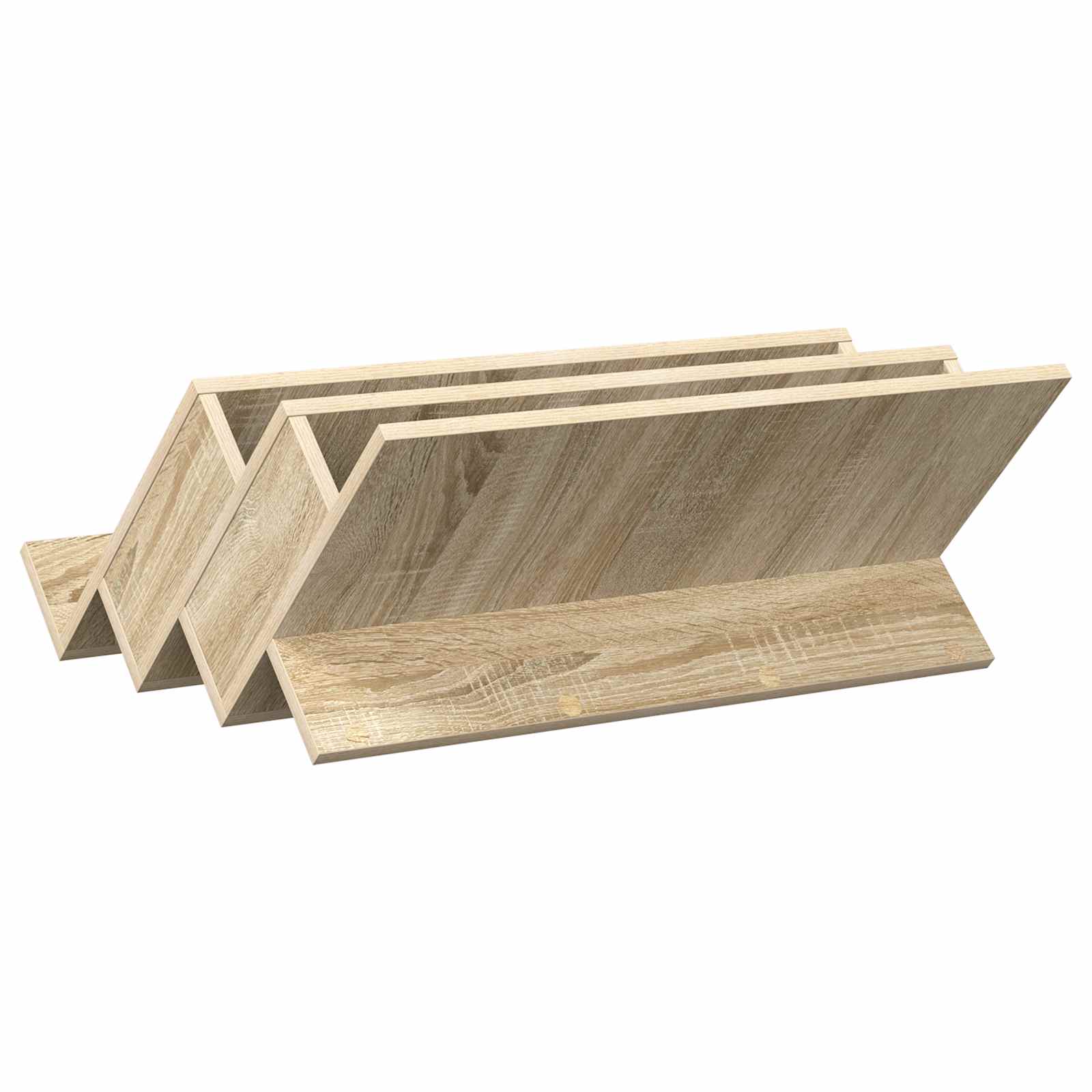 vidaXL Regał na gazety z półką Dąb Sonoma 65 x 53 x 28,5 cm