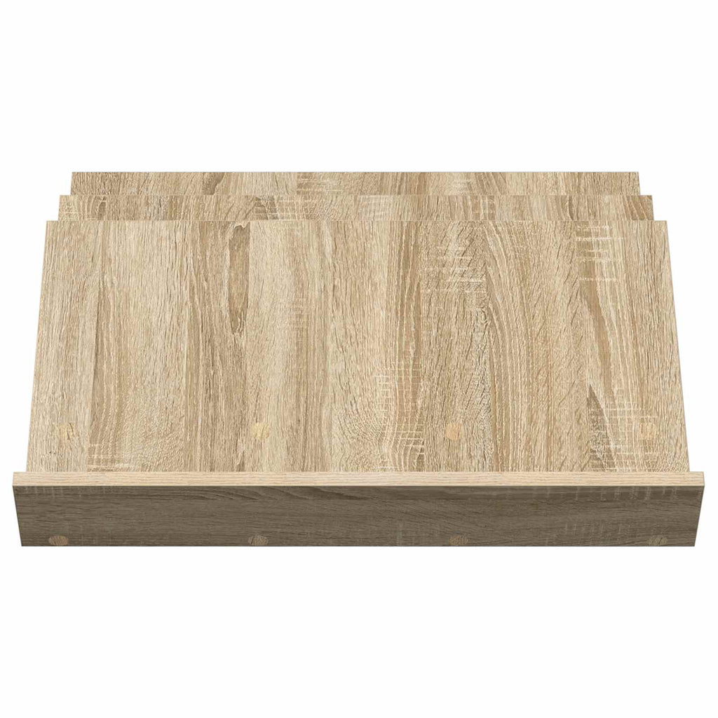 vidaXL Regał na gazety z półką Dąb Sonoma 65 x 53 x 28,5 cm