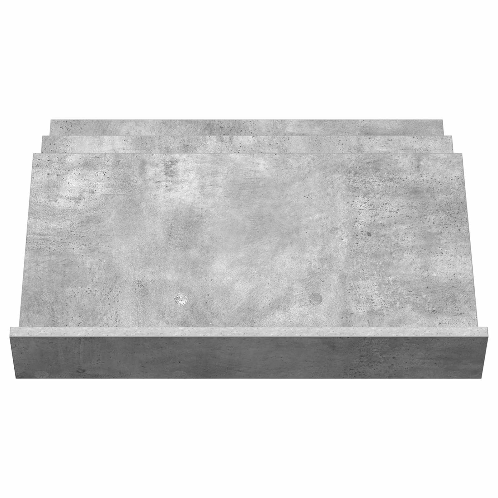 vidaXL Regał na gazety z półką Szary beton 65 x 53 x 28,5 cm