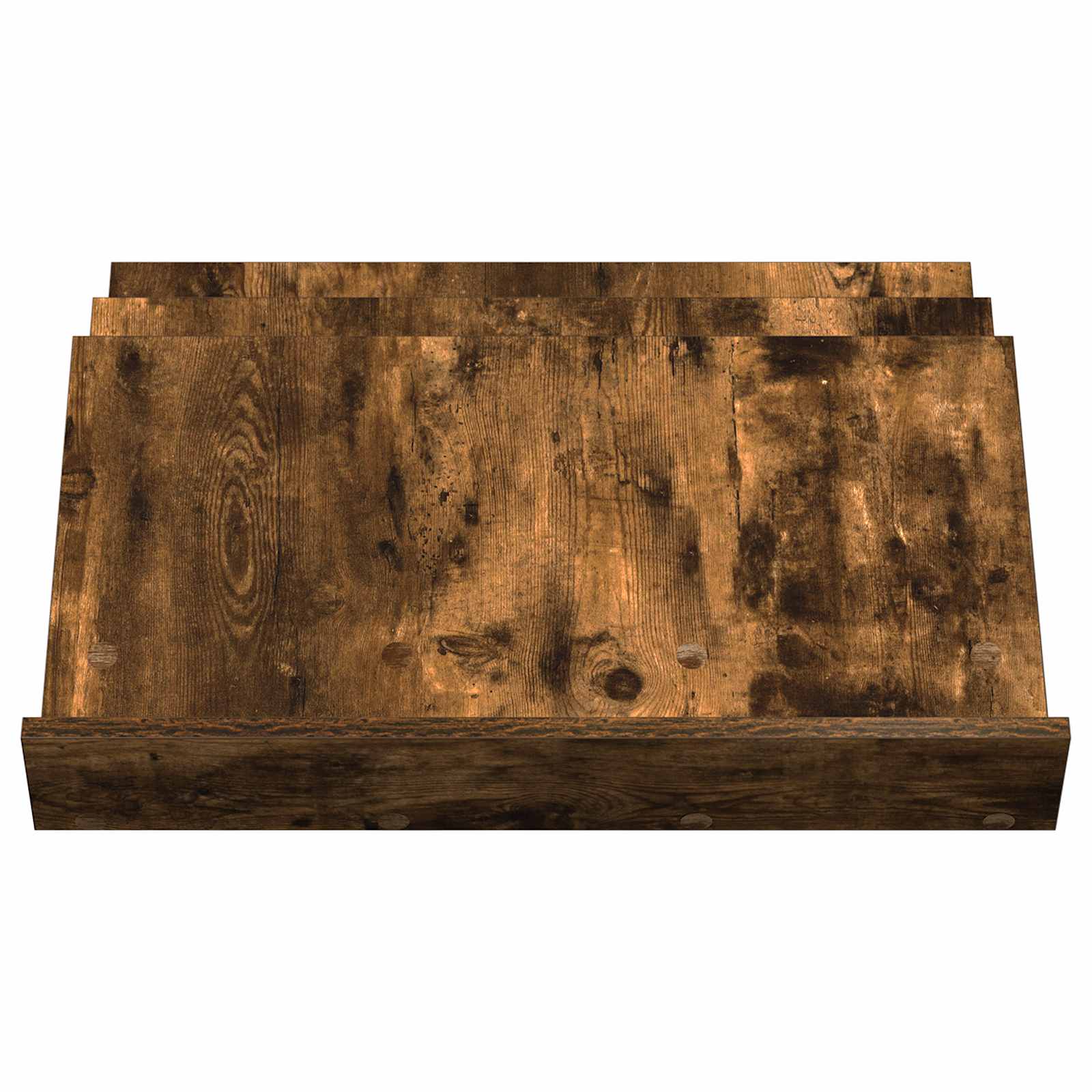 vidaXL Regał na gazety z półką Dąb wędzony 65 x 53 x 28,5 cm