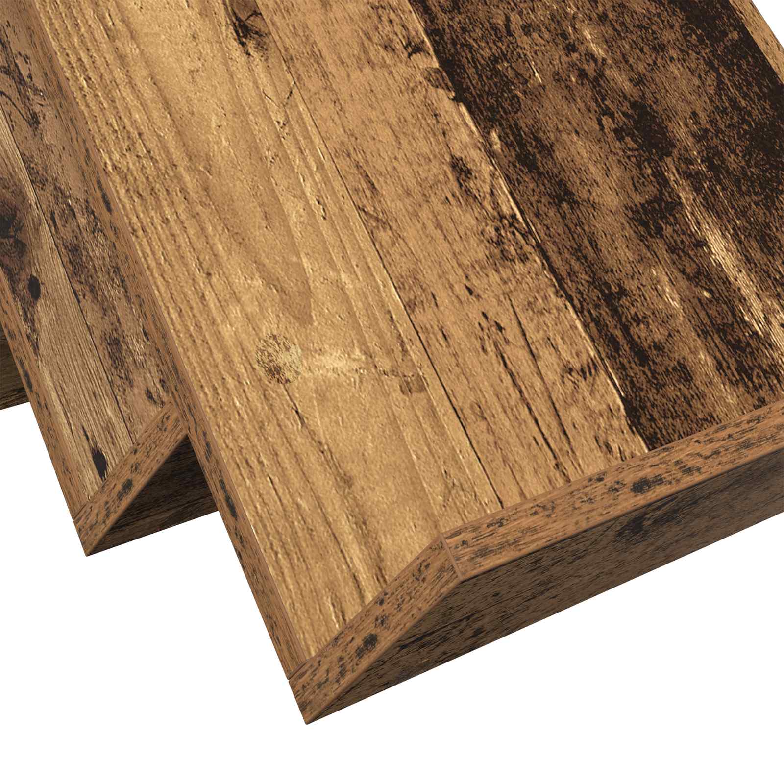 vidaXL Regał na gazety z półką Stare drewno 65 x 53 x 28,5 cm