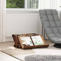 vidaXL Regał na gazety z półką Stare drewno 65 x 53 x 28,5 cm