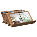 vidaXL Regał na gazety z półką Stare drewno 65 x 53 x 28,5 cm