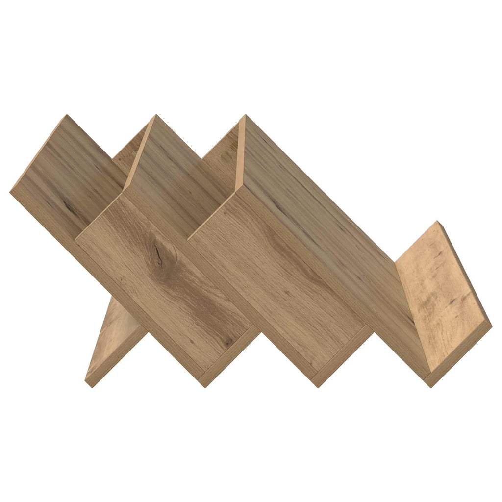 vidaXL Regał na gazety z półką Dąb rzemieślniczy 65 x 53 x 28,5 cm