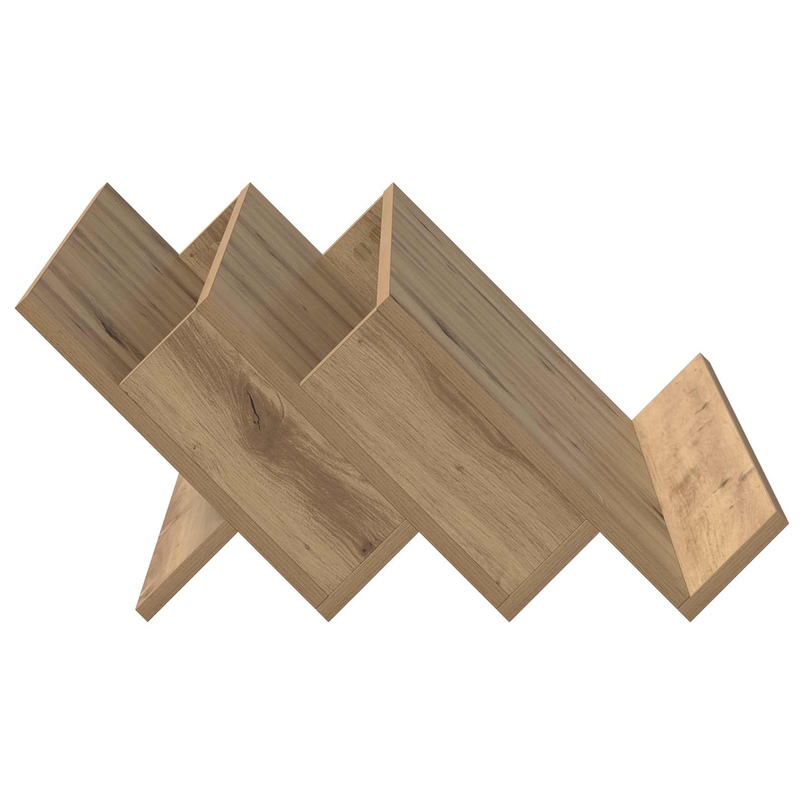 vidaXL Regał na gazety z półką Dąb rzemieślniczy 65 x 53 x 28,5 cm