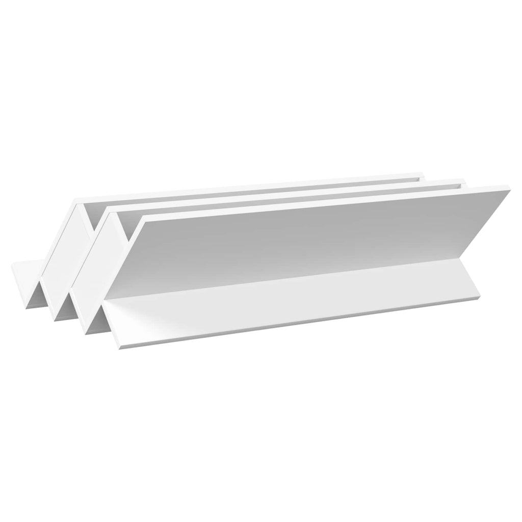 vidaXL Regał na gazety Biały 90 x 53 x 28,5 cm Materiał drewnopochodny