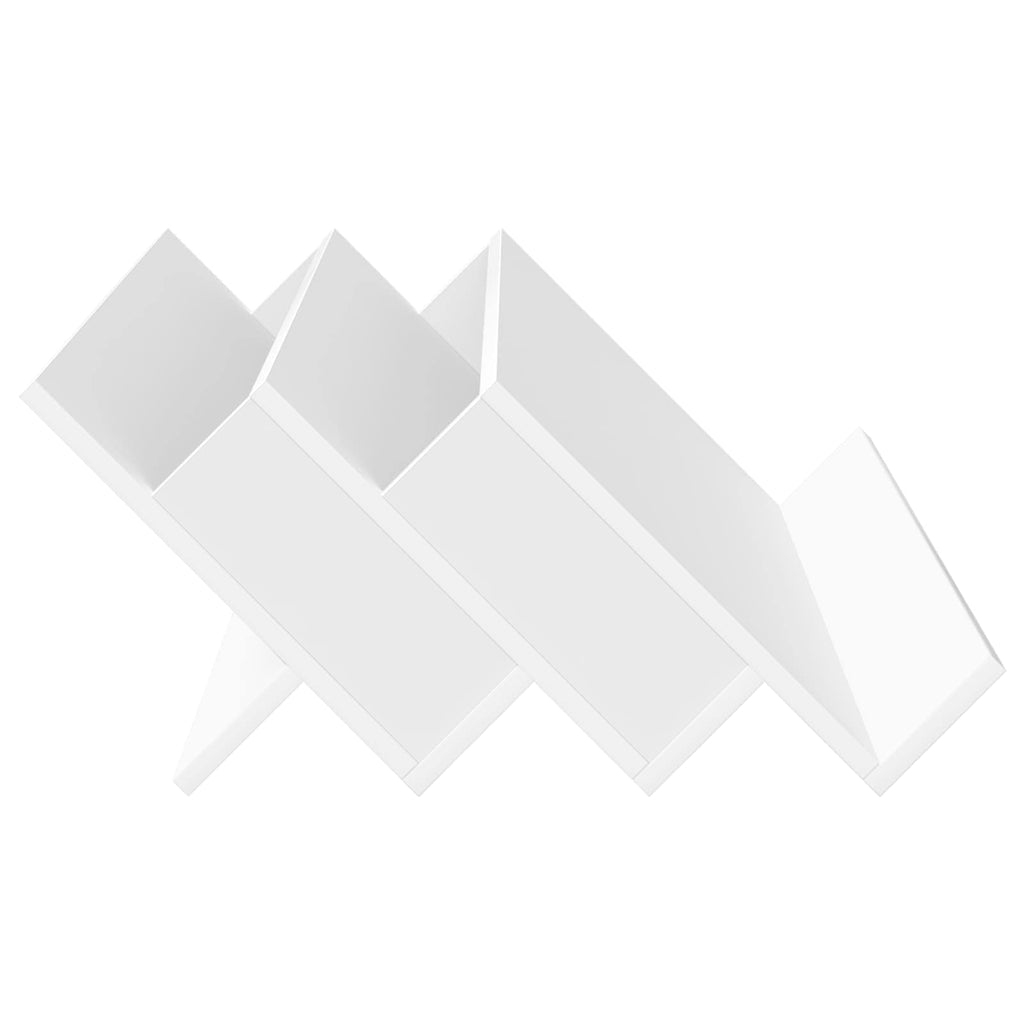 vidaXL Regał na gazety Biały 90 x 53 x 28,5 cm Materiał drewnopochodny
