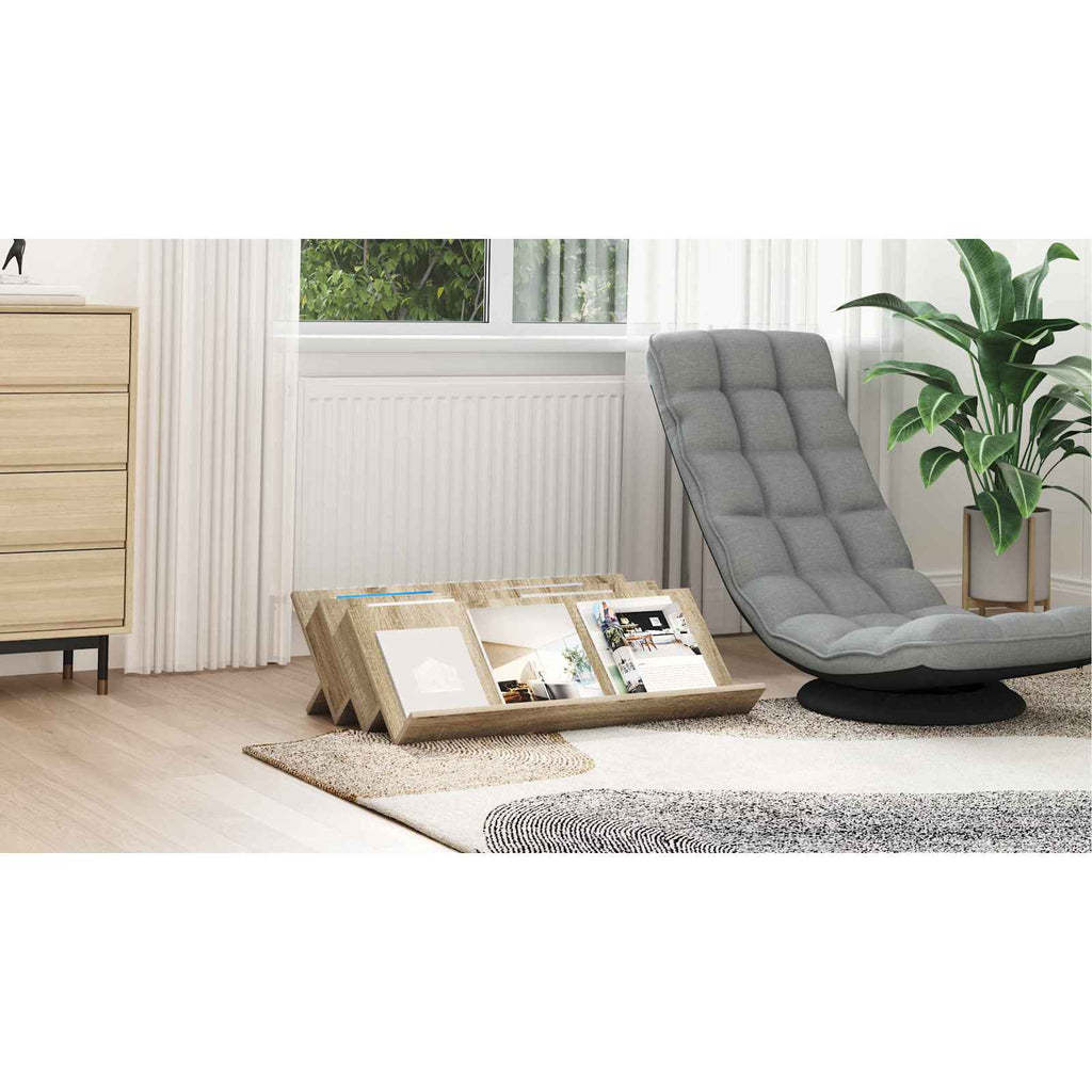 vidaXL Regał na gazety z półką Dąb Sonoma 90 x 53 x 28,5 cm