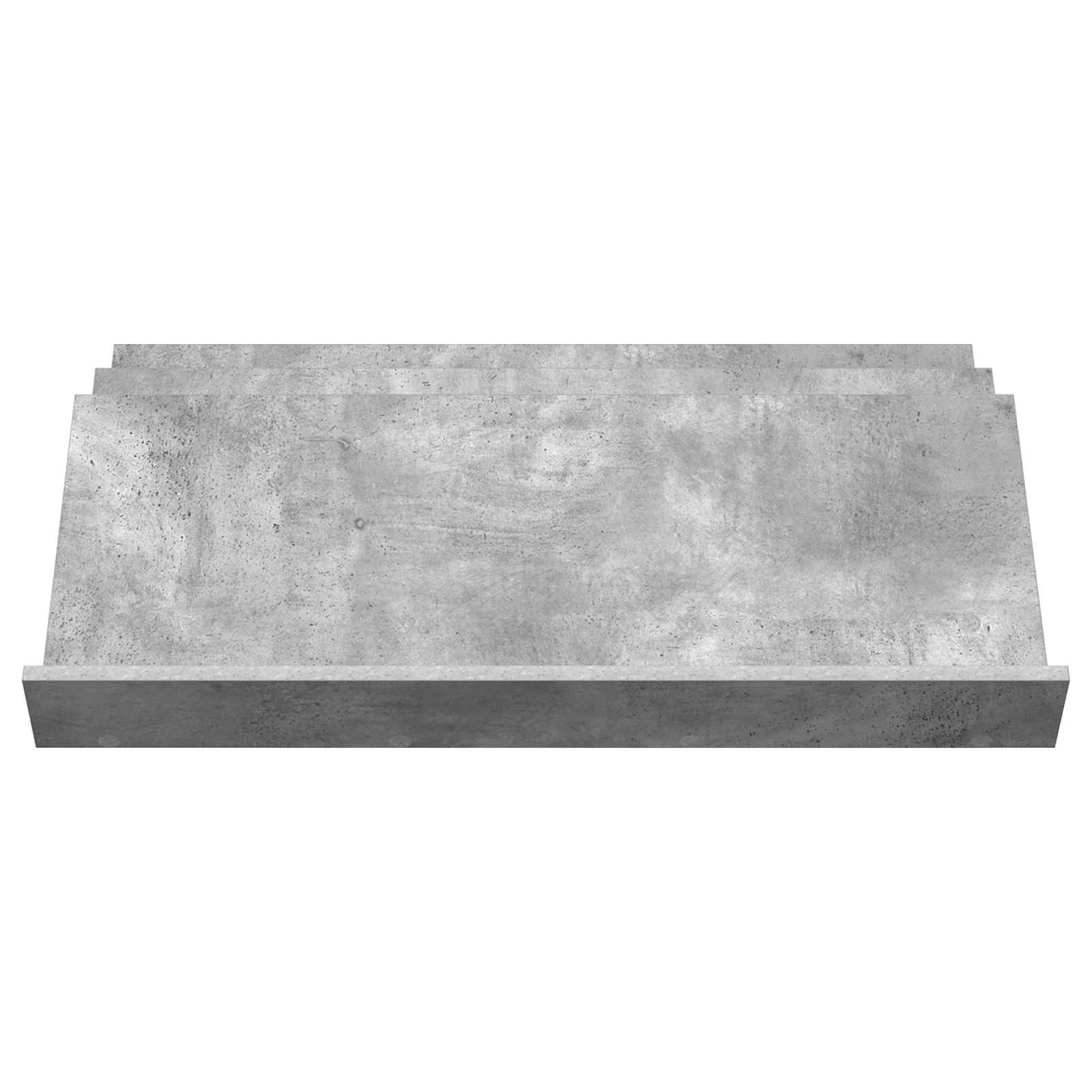 vidaXL Regał na gazety z półką Szary beton 90 x 53 x 28,5 cm