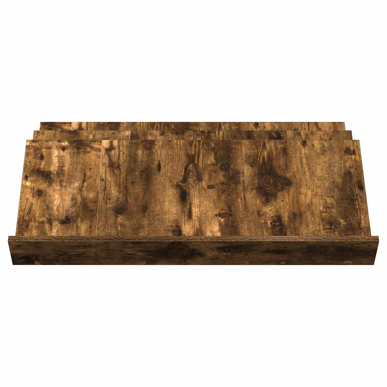 vidaXL Regał na gazety z półką Dąb wędzony 90 x 53 x 28,5 cm