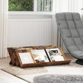 vidaXL Regał na gazety z półką Stare drewno 90 x 53 x 28,5 cm