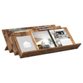 vidaXL Regał na gazety z półką Stare drewno 90 x 53 x 28,5 cm
