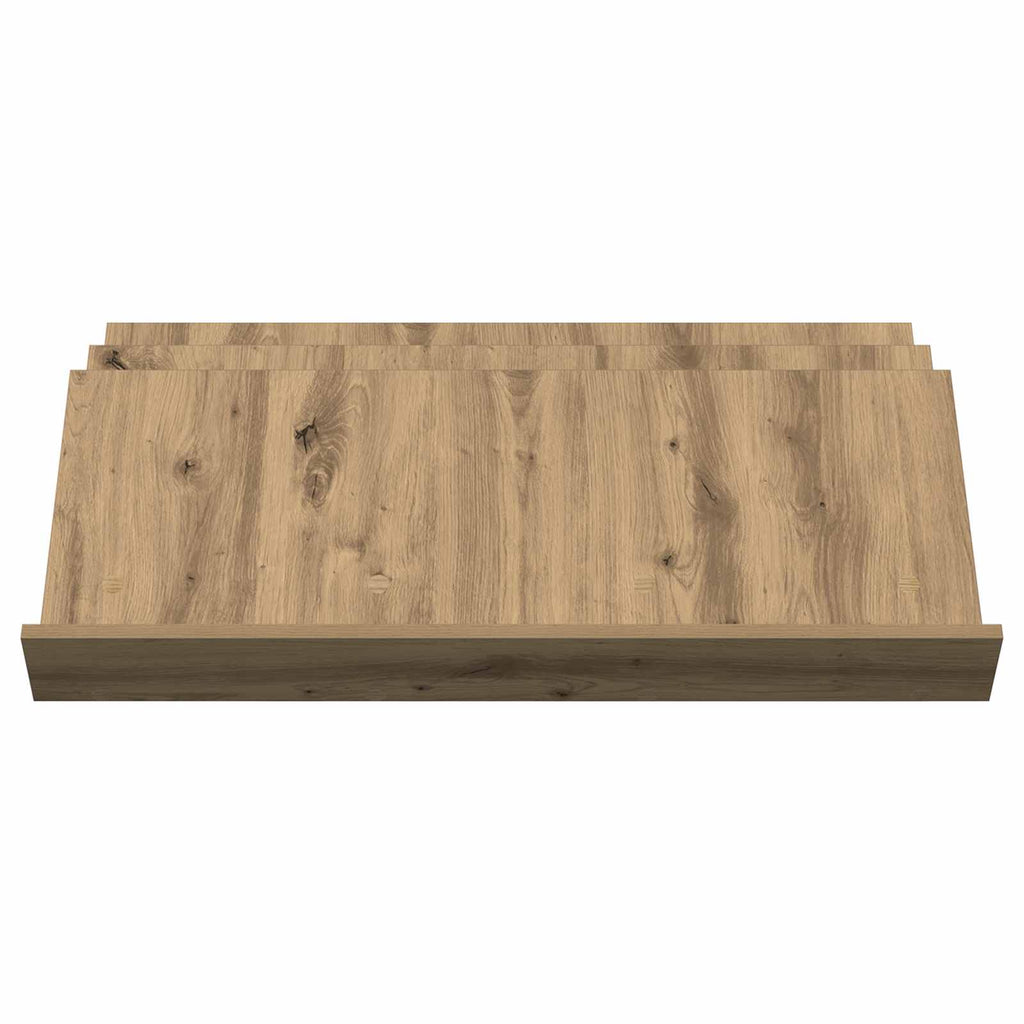 vidaXL Regał na gazety z półką Dąb rzemieślniczy 90 x 53 x 28,5 cm