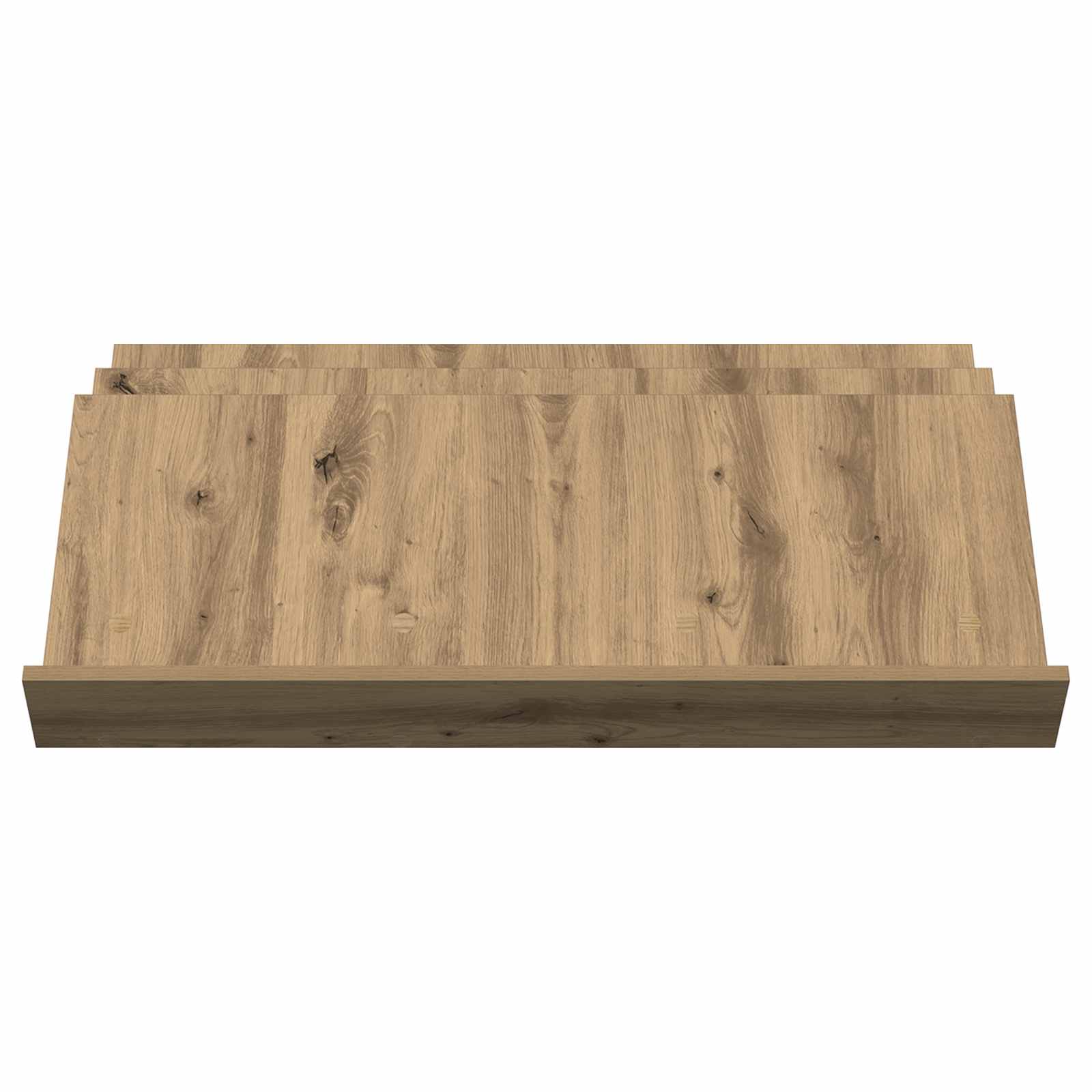 vidaXL Regał na gazety z półką Dąb rzemieślniczy 90 x 53 x 28,5 cm
