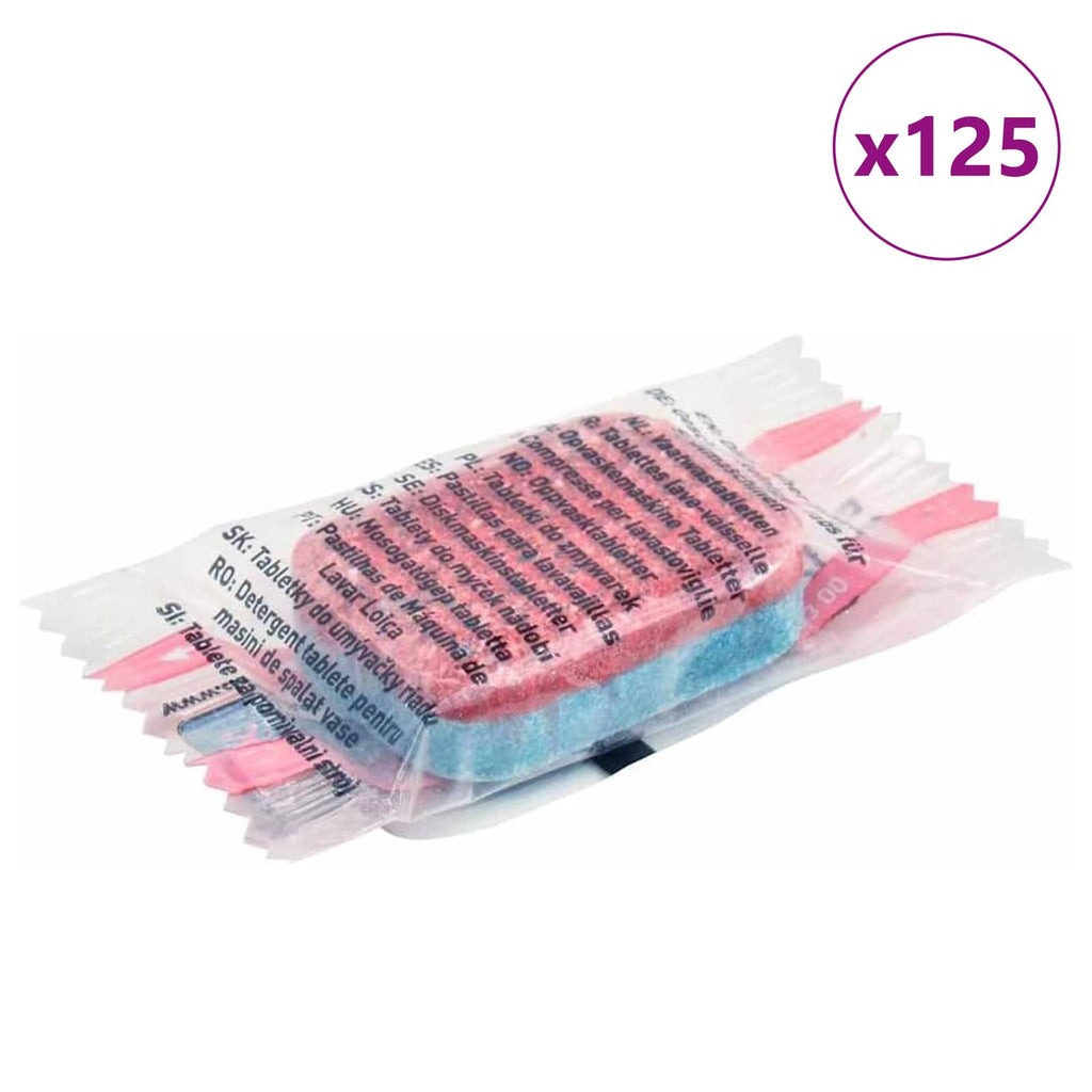 vidaXL Tabletki do zmywarek 125 pcs