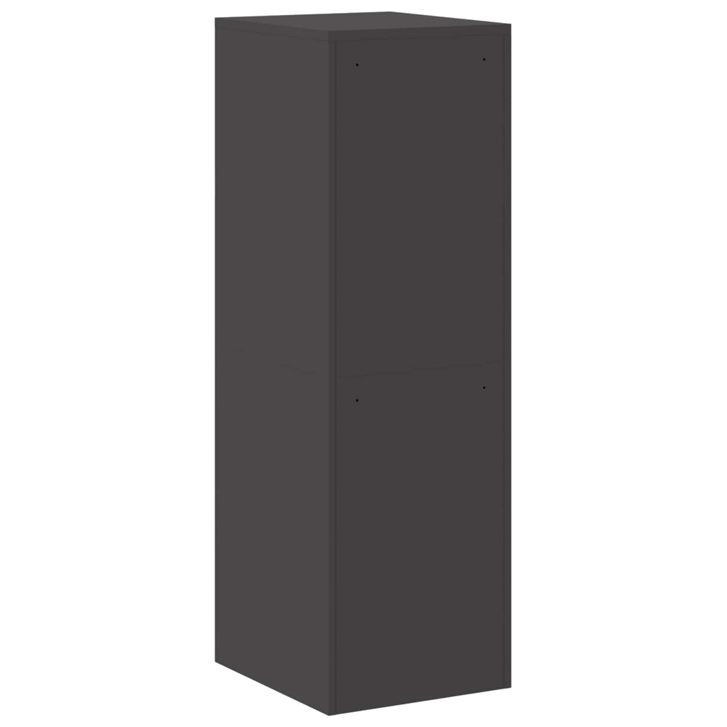 vidaXL Szafka na dokumenty z szufladą 2 pcs Czarny 44 x 50 x 139 cm